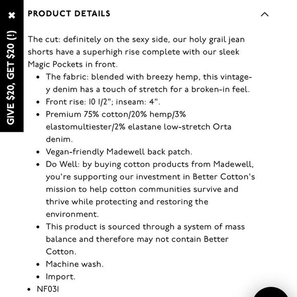 🆕Madewell High-Rise Denim Shorts in Littleton Wash - Picture 7 of 7